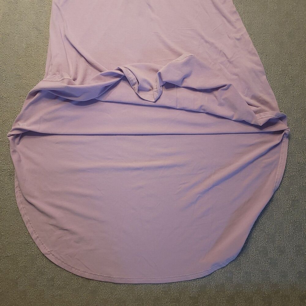 Ekouaer Women's L  Sleep Dress V Neck Short Sleeve Nightgown Pockets - Picture 6 of 9